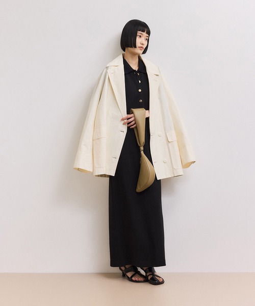 ADAM ET ROPE'(アダムエロペ)の「【WEB限定】ハーフスリーブポロシャツワンピース(ワンピース・レディース・ブラック/ブルー系その他/レッド/チャコールグレー・S/M)」の14枚目の写真