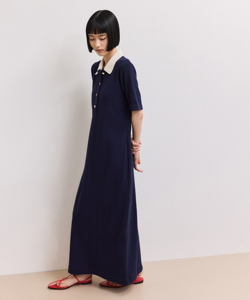 ADAM ET ROPE'(アダムエロペ)の「【WEB限定】ハーフスリーブポロシャツワンピース(ワンピース・レディース・ブラック/ブルー系その他/レッド/チャコールグレー・S/M)」の19枚目の写真