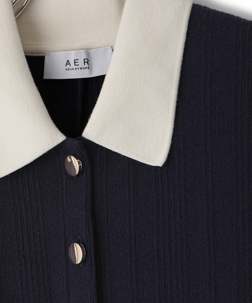 ADAM ET ROPE'(アダムエロペ)の「【WEB限定】ハーフスリーブポロシャツワンピース(ワンピース・レディース・ブラック/ブルー系その他/レッド/チャコールグレー・S/M)」の21枚目の写真