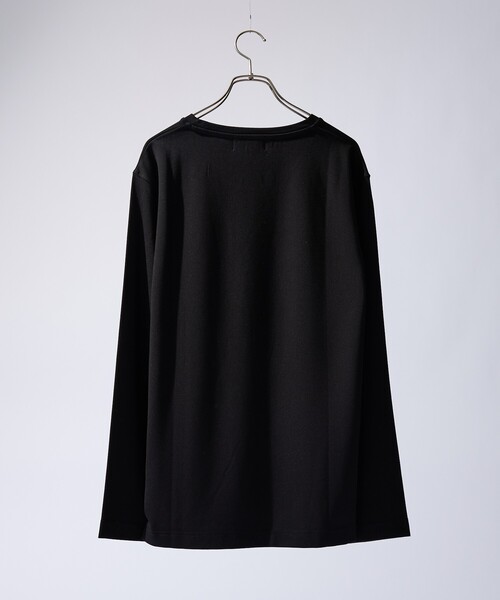 ABAHOUSE GRAY（アバハウスグレイ）の「【SMART CLOSET】抗菌防臭 ポンチクルーネック 長袖Tシャツ（Tシャツ/カットソー・メンズ・ブラック/グレイッシュベージュ/ホワイト/ライトグレー/ネイビー・46/48/50）」の8枚目の写真