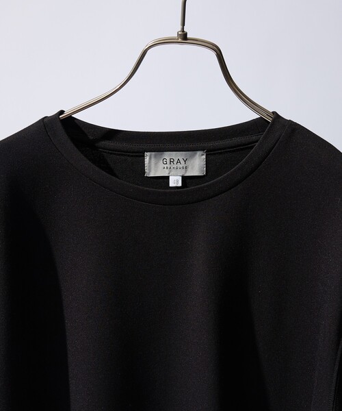 ABAHOUSE GRAY（アバハウスグレイ）の「【SMART CLOSET】抗菌防臭 ポンチクルーネック 長袖Tシャツ（Tシャツ/カットソー・メンズ・ブラック/グレイッシュベージュ/ホワイト/ライトグレー/ネイビー・46/48/50）」の9枚目の写真