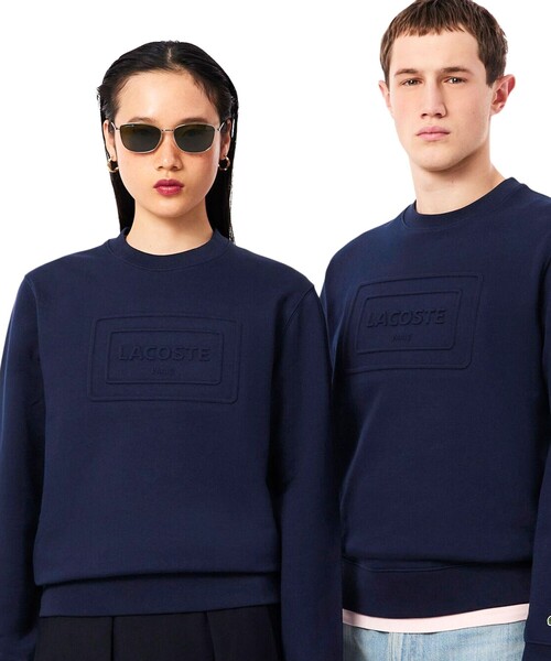 LACOSTE　スウェット　新品 エンボスクルーネックスウェット（スウェット）｜LACOSTE（ラコステ