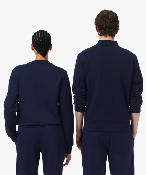LACOSTE（ラコステ）の「エンボスクルーネックスウェット（スウェット・メンズ・ネイビー/ライトグレー/ダークグリーン・S/M/L/XS）」の6枚目の写真