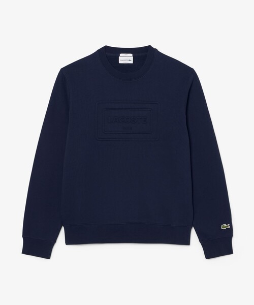 LACOSTE（ラコステ）の「エンボスクルーネックスウェット（スウェット・メンズ・ネイビー/ライトグレー/ダークグリーン・S/M/L/XS）」の7枚目の写真