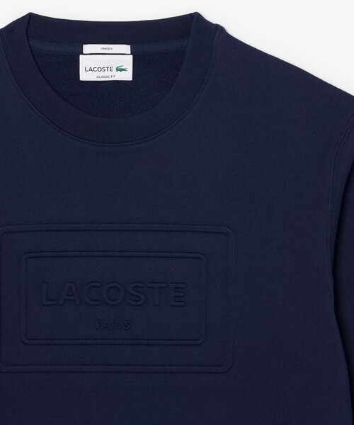 LACOSTE（ラコステ）の「エンボスクルーネックスウェット（スウェット・メンズ・ネイビー/ライトグレー/ダークグリーン・S/M/L/XS）」の8枚目の写真