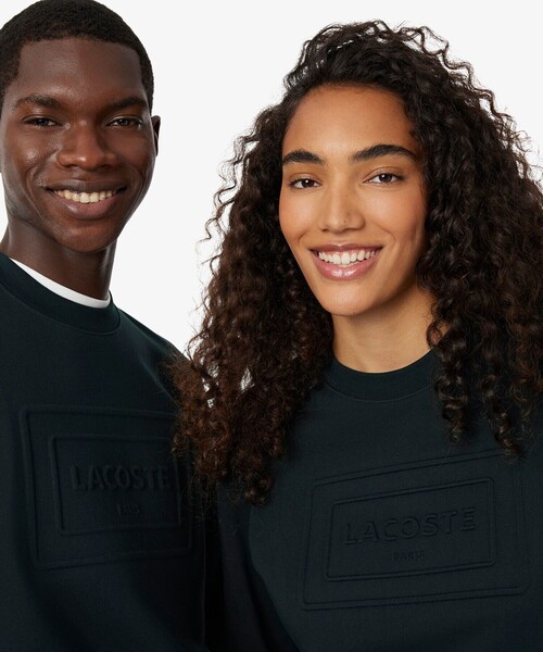 LACOSTE（ラコステ）の「エンボスクルーネックスウェット（スウェット・メンズ・ネイビー/ライトグレー/ダークグリーン・S/M/L/XS）」の12枚目の写真