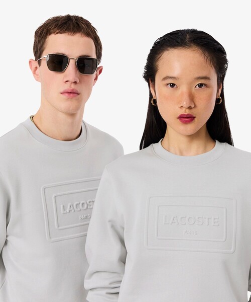 LACOSTE（ラコステ）の「エンボスクルーネックスウェット（スウェット・メンズ・ネイビー/ライトグレー/ダークグリーン・S/M/L/XS）」の17枚目の写真