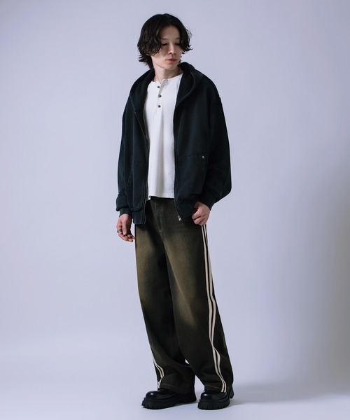 improves(インプローブス)の「カーブ ストレート サイドライン デニムパンツ(デニムパンツ・メンズ・サックスブルー/ブルー/ブラック・LARGE/MEDIUM)」の13枚目の写真