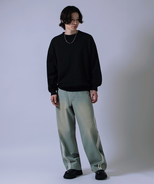 improves(インプローブス)の「カーブ ストレート サイドライン デニムパンツ(デニムパンツ・メンズ・サックスブルー/ブルー/ブラック・LARGE/MEDIUM)」の17枚目の写真
