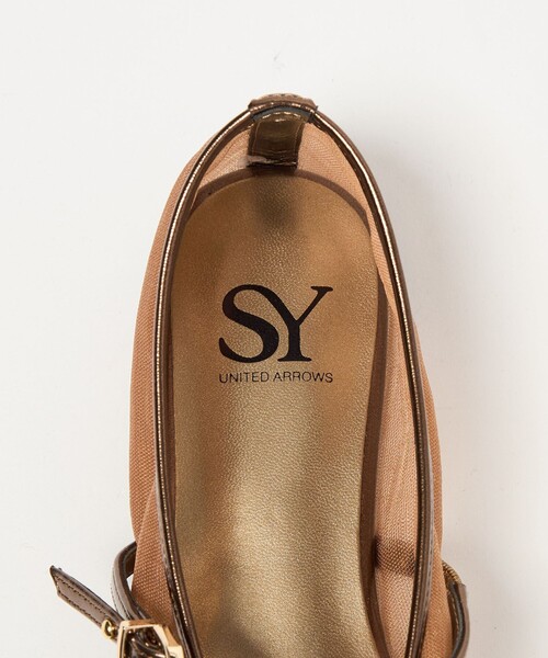 SY UNITED ARROWS（シーユナイテッドアローズ）の「＜SY＞シースルーギャザーベルトフラット10↑（パンプス・レディース・ブラウン/ブラック/ホワイト/ケリーグリーン・22.5cm/25cm/24.5cm/24cm/23.5cm/23cm/22cm）」の10枚目の写真