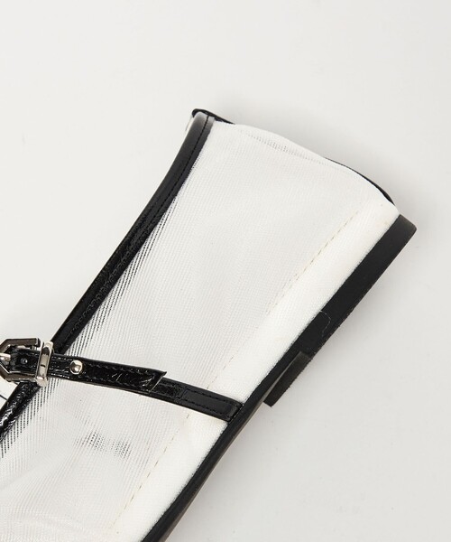 SY UNITED ARROWS（シーユナイテッドアローズ）の「＜SY＞シースルーギャザーベルトフラット10↑（パンプス・レディース・ブラウン/ブラック/ホワイト/ケリーグリーン・22.5cm/25cm/24.5cm/24cm/23.5cm/23cm/22cm）」の15枚目の写真