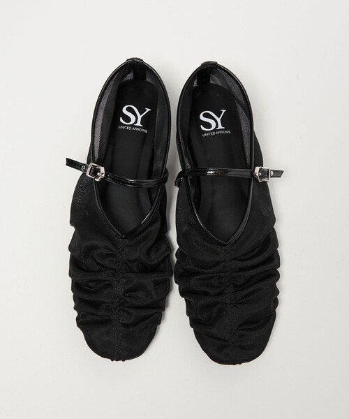 SY UNITED ARROWS（シーユナイテッドアローズ）の「＜SY＞シースルーギャザーベルトフラット10↑（パンプス・レディース・ブラウン/ブラック/ホワイト/ケリーグリーン・22.5cm/25cm/24.5cm/24cm/23.5cm/23cm/22cm）」の16枚目の写真