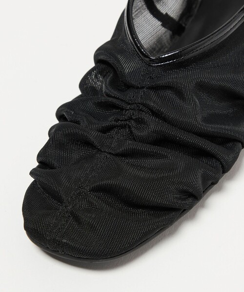 SY UNITED ARROWS（シーユナイテッドアローズ）の「＜SY＞シースルーギャザーベルトフラット10↑（パンプス・レディース・ブラウン/ブラック/ホワイト/ケリーグリーン・22.5cm/25cm/24.5cm/24cm/23.5cm/23cm/22cm）」の17枚目の写真