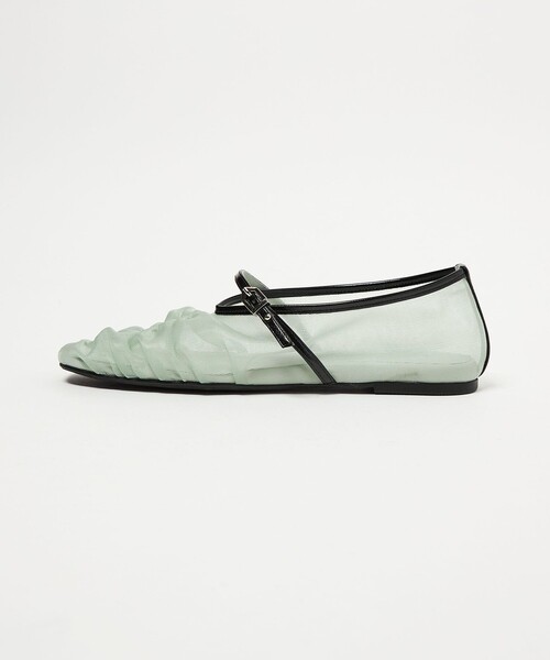SY UNITED ARROWS（シーユナイテッドアローズ）の「＜SY＞シースルーギャザーベルトフラット10↑（パンプス・レディース・ブラウン/ブラック/ホワイト/ケリーグリーン・22.5cm/25cm/24.5cm/24cm/23.5cm/23cm/22cm）」の19枚目の写真