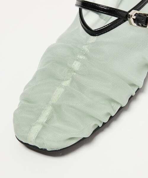 SY UNITED ARROWS（シーユナイテッドアローズ）の「＜SY＞シースルーギャザーベルトフラット10↑（パンプス・レディース・ブラウン/ブラック/ホワイト/ケリーグリーン・22.5cm/25cm/24.5cm/24cm/23.5cm/23cm/22cm）」の20枚目の写真