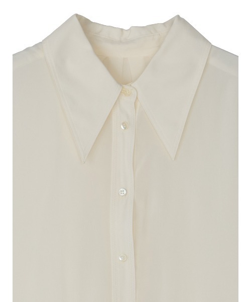 Ameri（アメリ）の「WIDE CUFFS SLEEVE CUPRO BLOUSE（シャツ/ブラウス・レディース・ブラウン/インディゴブルー/アイボリー・FREE）」の14枚目の写真