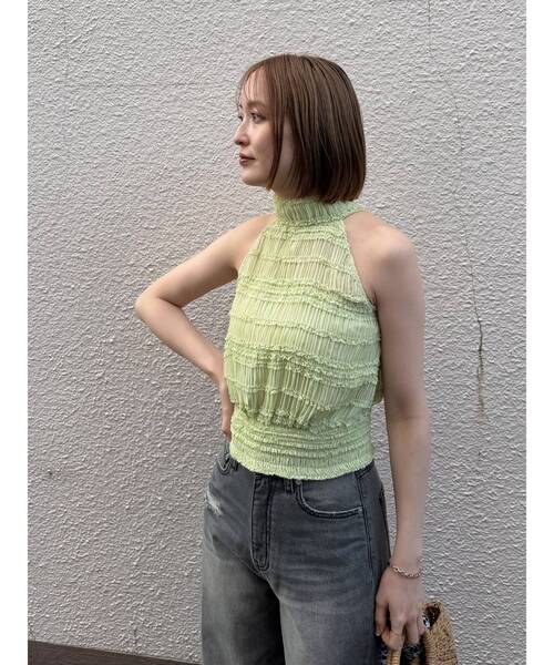 LAGUNAMOON（ラグナムーン）の「リップドデニムパンツ（デニムパンツ・レディース・グレー/ブルー・SMALL/MEDIUM）」の11枚目の写真