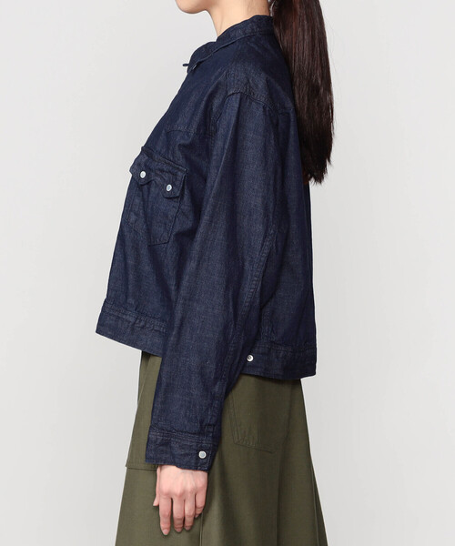 orSlow(オアスロウ)の「orSlow | デニム ウエスタンシャツジャケット WOMEN(デニムジャケット・レディース・インディゴブルー・1/2)」の13枚目の写真
