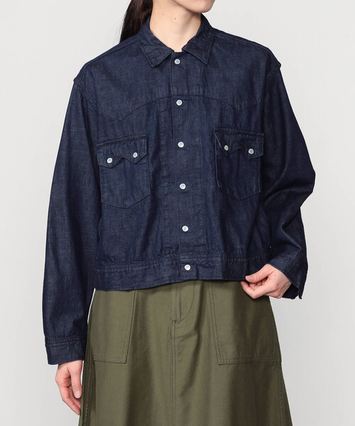 orSlow(オアスロウ)の「orSlow | デニム ウエスタンシャツジャケット WOMEN(デニムジャケット・レディース・インディゴブルー・1/2)」の15枚目の写真