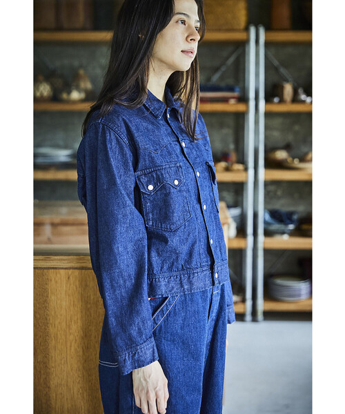 orSlow(オアスロウ)の「orSlow | デニム ウエスタンシャツジャケット WOMEN(デニムジャケット・レディース・インディゴブルー・1/2)」の17枚目の写真