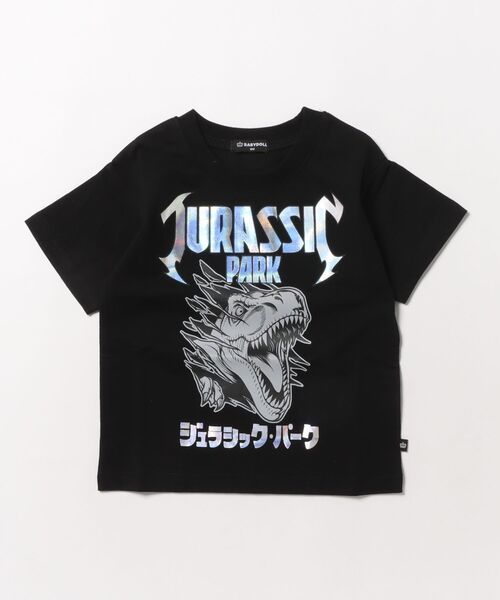 BABYDOLL(ベビードール)の「親子お揃い ジュラシック・パーク ロックTシャツ 1492K(Tシャツ/カットソー・キッズ・フューシャピンク/ブラック・90cm/140cm/130cm/120cm/110cm/100cm)」の4枚目の写真