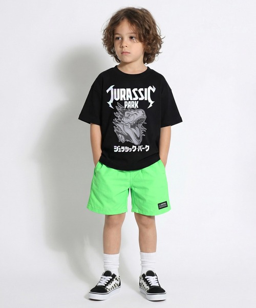 BABYDOLL(ベビードール)の「親子お揃い ジュラシック・パーク ロックTシャツ 1492K(Tシャツ/カットソー・キッズ・フューシャピンク/ブラック・90cm/140cm/130cm/120cm/110cm/100cm)」の5枚目の写真