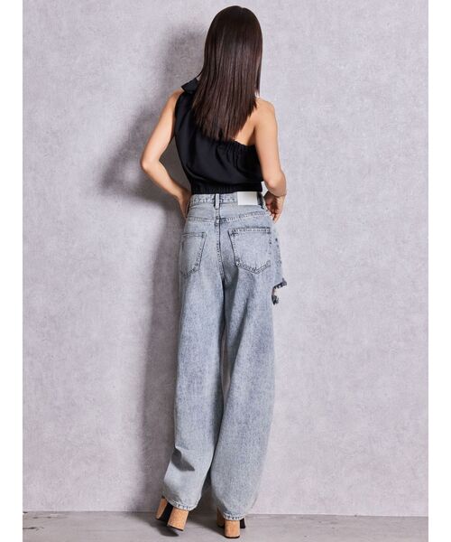 GYDA(ジェイダ)の「ハイウエストGYDA CUT OUT SIDE RIPPEDデニムパンツ(デニムパンツ・レディース・ブルー/ライトブルー・MEDIUM/SMALL)」の16枚目の写真
