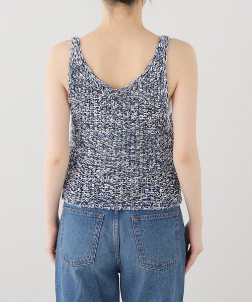 Noble（ノーブル）の「Mixカノコ ジレ（ベスト・レディース・ブラウン/ネイビー・FREE）」の10枚目の写真