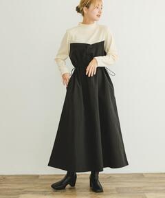 セール】リブドッキングナイロンワンピース（ワンピース）｜ITEMS