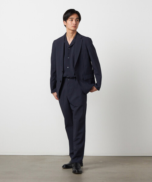 COMME CA ISM（コムサイズム）の「【吸水速乾】リネンライクポリエステル オープンカラー半袖シャツ（シャツ/ブラウス・メンズ・ベージュ/ネイビー/カーキ/ブラック・MEDIUM/LARGE）」の11枚目の写真