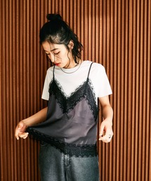 LEPSIM | サテンレースキャミ 658019(キャミソール)