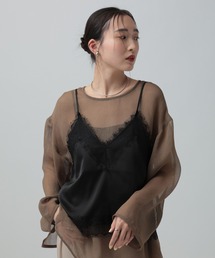 LEPSIM | サテンレースキャミ　658019(キャミソール)