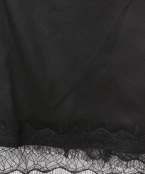 LEPSIM（レプシィム）の「サテンレースキャミ　658019（キャミソール・レディース・カーキ/ブラック/チャコールグレー・FREE）」の21枚目の写真