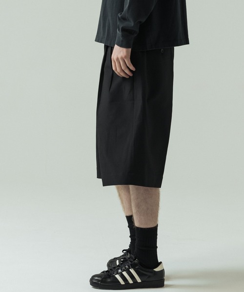 SLICK(スリック)の「【SLICK/スリック】Tech Twill Wide Short Pants/テックツイル ワイドショートパンツ / ハーフパンツ(その他パンツ・メンズ・ブラック/グレー/ベージュ・2/1/3)」の6枚目の写真