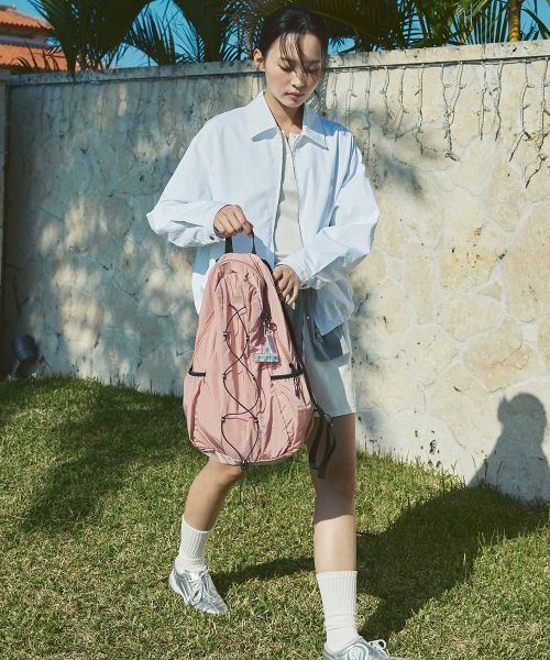 AFTERHOURS（アフターアワーズ）の「LIGHT STRING BACKPACK (DUSTY PINK)（バックパック/リュック・レディース・その他・FREE）」の4枚目の写真