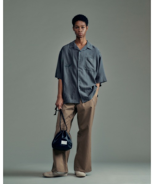 ADAM PATEK(アダムパテック)の「【ADAMPATEK/アダムパテック】tiger embroidery short sleeve shirt 半袖刺繍シャツ(シャツ/ブラウス・レディース・ブラック/ホワイト/ピンク・1/2)」の6枚目の写真