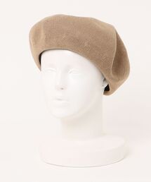 Sense of Grace | リネン混 大判 ボリューム サーモベレー(ハンチング/ベレー帽)