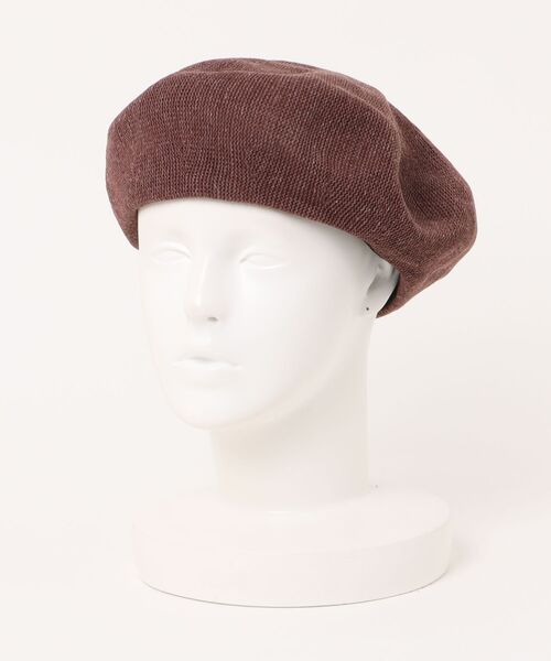 Sense of Grace（センスオブグレース）の「リネン混 大判 ボリューム サーモベレー（ハンチング/ベレー帽・メンズ・ネイビー/ベージュ/ブラウン/グレー/ブラック・FREE）」の4枚目の写真