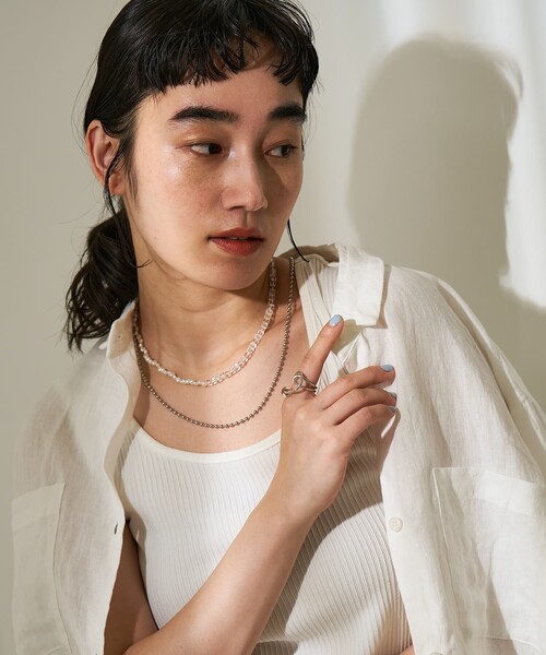 collex（コレックス）の「【dignif】【金属アレルギー対応】リンク ゛Orbit（リング・レディース・ブラック/クリア・フリー）」の8枚目の写真