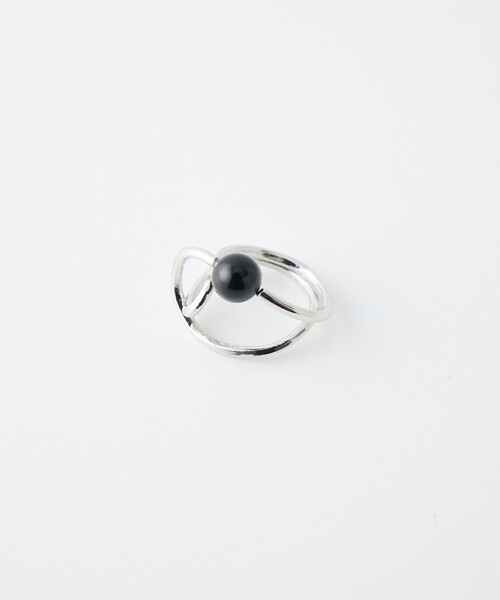 collex（コレックス）の「【dignif】【金属アレルギー対応】リンク ゛Orbit（リング・レディース・ブラック/クリア・フリー）」の13枚目の写真