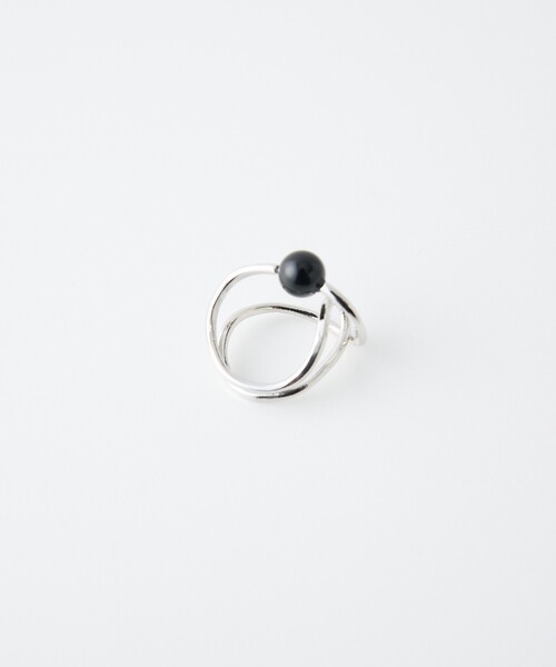collex（コレックス）の「【dignif】【金属アレルギー対応】リンク ゛Orbit（リング・レディース・ブラック/クリア・フリー）」の14枚目の写真