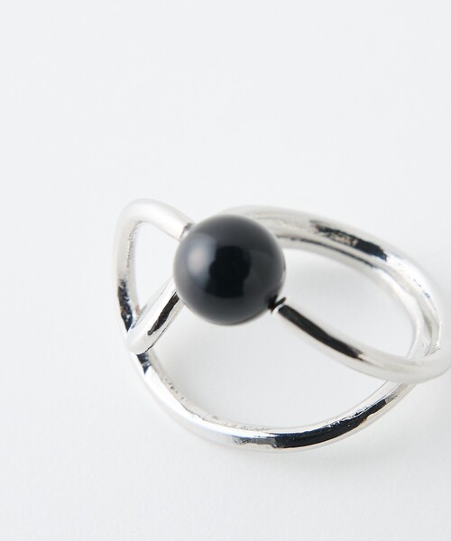 collex（コレックス）の「【dignif】【金属アレルギー対応】リンク ゛Orbit（リング・レディース・ブラック/クリア・フリー）」の15枚目の写真