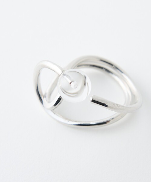 collex（コレックス）の「【dignif】【金属アレルギー対応】リンク ゛Orbit（リング・レディース・ブラック/クリア・フリー）」の18枚目の写真