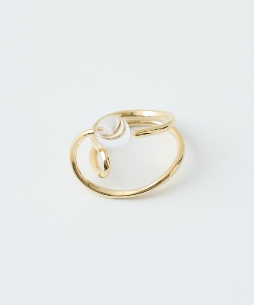 collex(コレックス)の「【dignif】【金属アレルギー対応】リンク ゛Orbit(リング・レディース・ブラック/クリア・フリー)」の7枚目の写真