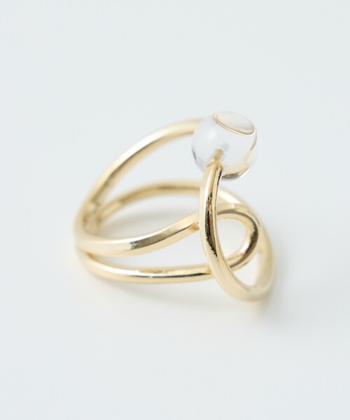 collex(コレックス)の「【dignif】【金属アレルギー対応】リンク ゛Orbit(リング・レディース・ブラック/クリア・フリー)」の6枚目の写真