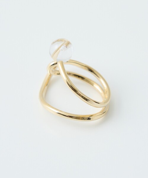 collex(コレックス)の「【dignif】【金属アレルギー対応】リンク ゛Orbit(リング・レディース・ブラック/クリア・フリー)」の5枚目の写真