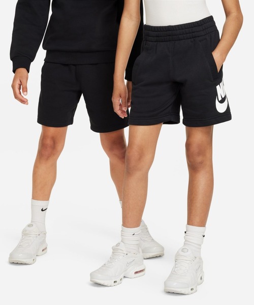 NIKE（ナイキ）の「ナイキ NIKE ナイキ YTH NSW クラブ FT ショート ハイブリッド（スウェットパンツ・キッズ・ブルーグレー/ブラック・130cm/140cm/150cm/160cm）」の2枚目の写真