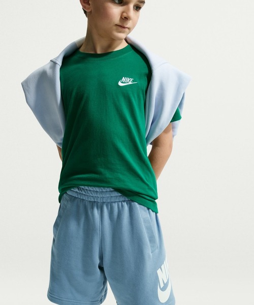 NIKE（ナイキ）の「ナイキ NIKE ナイキ YTH NSW クラブ FT ショート ハイブリッド（スウェットパンツ・キッズ・ブルーグレー/ブラック・130cm/140cm/150cm/160cm）」の6枚目の写真