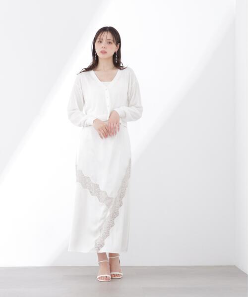 PROPORTION BODY DRESSING（プロポーションボディドレッシング）の「レーストリムスカート / 1216120407（スカート・レディース・オフホワイト/ホワイト系その他・P/S/MEDIUM/SMALL）」の6枚目の写真