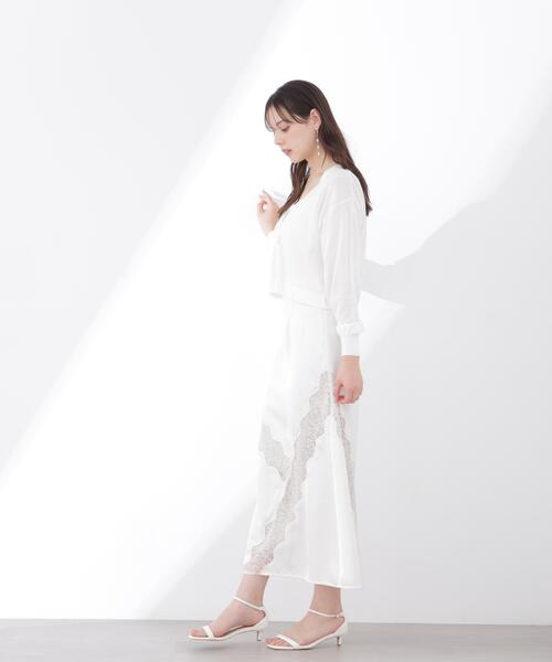 PROPORTION BODY DRESSING（プロポーションボディドレッシング）の「レーストリムスカート / 1216120407（スカート・レディース・オフホワイト/ホワイト系その他・P/S/MEDIUM/SMALL）」の7枚目の写真